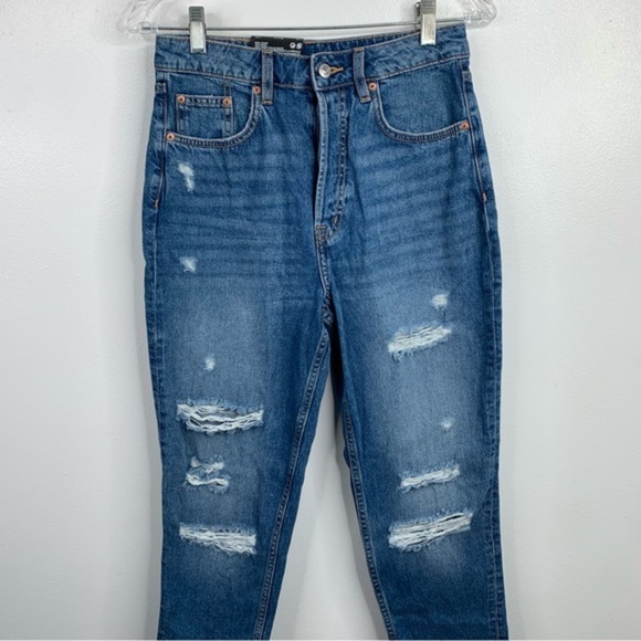 NWT H&M Divided Mom Jean High Rise Ripped Size‎ 6. Ankle Length - Picture 4 of 10